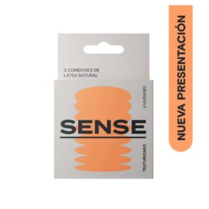 PRESERVATIVO SENSE TEXTURIZADO X 3 UND(MISCELANEOS)