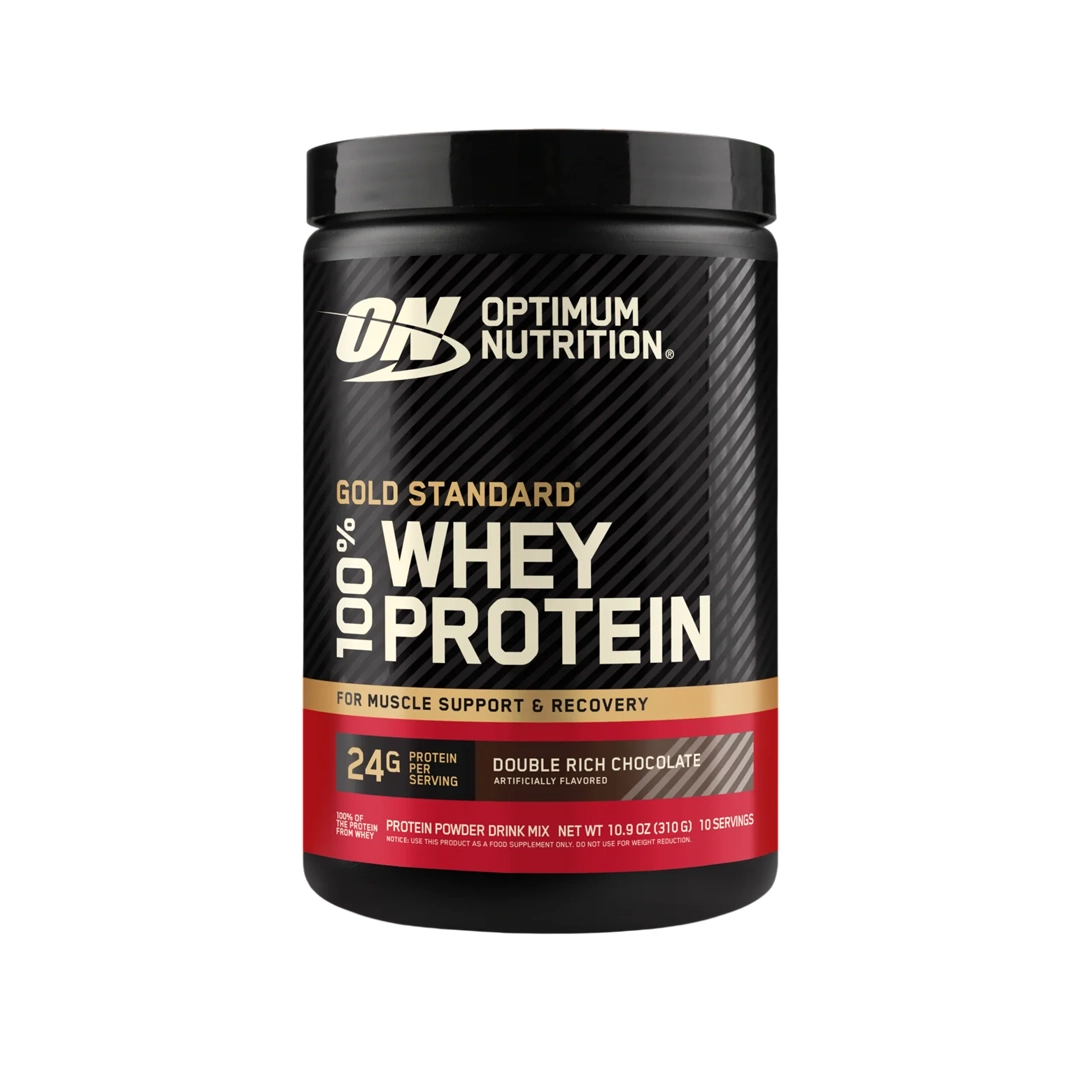 WHEY PROTEIN GOLD STANDARD DOUBLE RICH CHOCOLATE X 10 SERVINGS (ON OPTIMUM NUTRI
