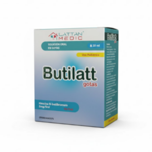 BUTILATT 5 MG / 5 ML X 20 ML (BUTILBROMURO DE HIOSCINA) (LATTAN MEDIC)