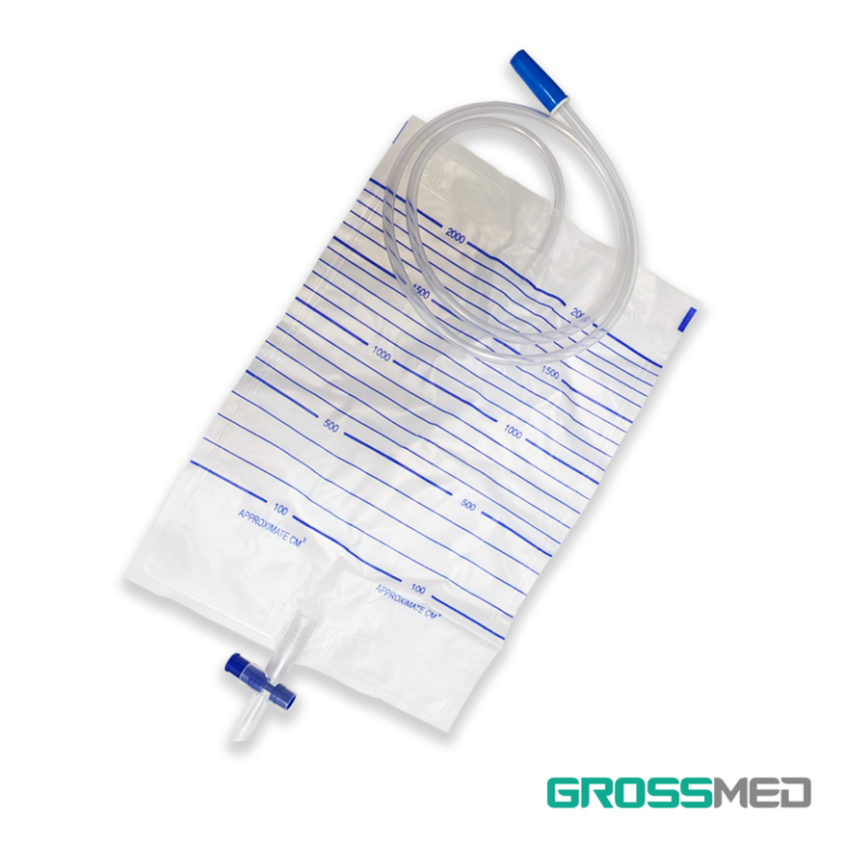 BOLSA RECOLECTORA DE ORINA DE ADULTO+VALVULA T X2000ML (GROSSMED)