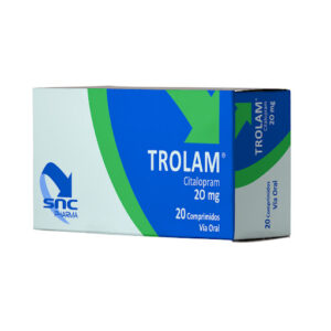 TROLAM 20MG CITALOPRAM X 20 COMP (SNC PHARMA)(TABLETAS)