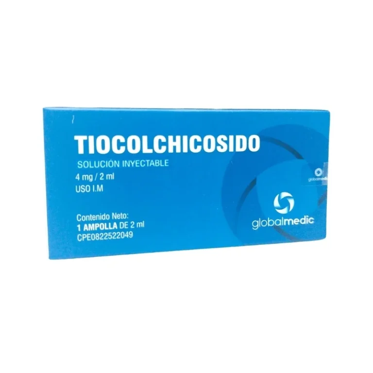 TIOCOLCHICOSIDO 4MG/2ML X AMP I.M (GLOBALMEDIC)(AMPOLLAS)