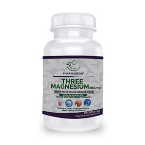 THREE MAGNESIUM 400MG X 60 CAP (CITRATO DE MAGNESIO)(PHARMACORP)