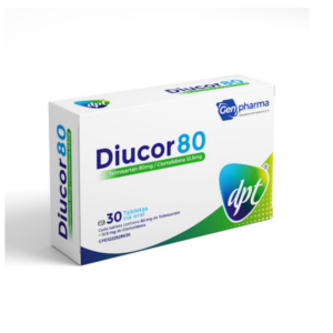 DIUCOR 80 / 12.5 MG X 30 TAB (TELMISARTAN + CLORTALIDONA) (DPT)