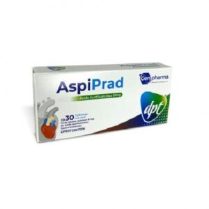 ASPIPRAD 81MG X 30 TAB (ACIDO ACETILSALICILICO)(DPT)