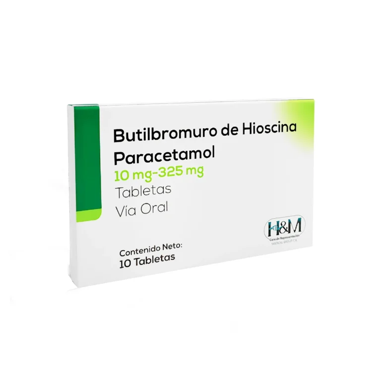 BUTILBROMURO DE HIOSCINA+PARACETAMOL 10MG-325MG X 10 TAB (H&M)