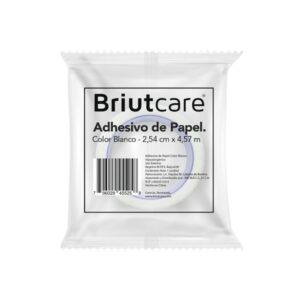 ADHESIVO DE PAPEL COLOR BLANCO 1 X 5 YDS (BRIUTCARE) (MMQ)