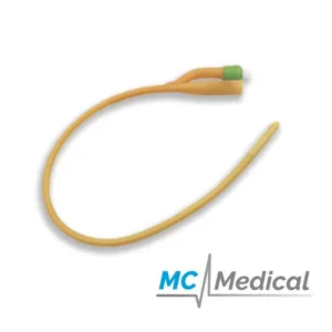 SONDA FOLEY DE LATEX  #16FR RECUBIERTA DE SILICONA 2 VIAS CON BALON  X 1 UND (MC