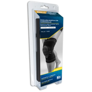 RODILLERA ELASTICA CON ALMOHADILLAS TALLA S (KX MEDICAL)(MMQ)