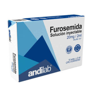 FUROSEMIDA 20 MG / 2 ML X 1 AMP IV/ IM (ANDILAB)