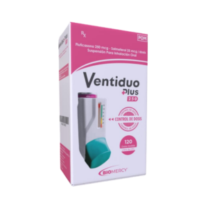 VENTIDUO-PLUS INHALADO ADULTO 250 MCG/25MCG X 120 DOSIS (BIOMERCY)