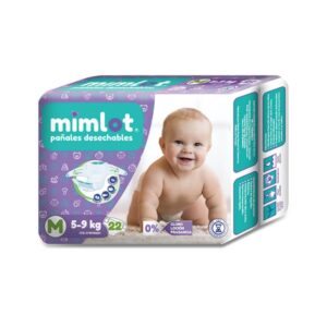 PAÑAL DESECHABLE MIMLOT TALLA M X 22 UND (MISCELANEOS)