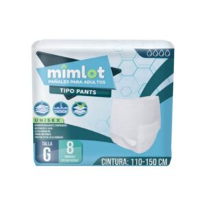 PAÑAL PARA ADULTO TIPO PANTY MIMLOT TALLA G X 8UNID (MISCELANEOS)