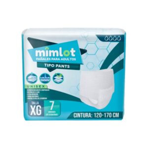 PAÑAL ADULTO TIPO PANTY MIMLOT X 7 UND TALLA XG