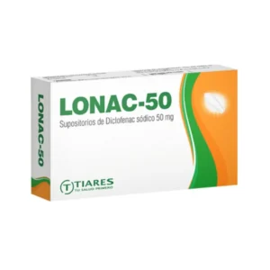 LONAC SUP DICLOFENAC SODICO 50MG X 10 SUPOSITORIO (TIARES)