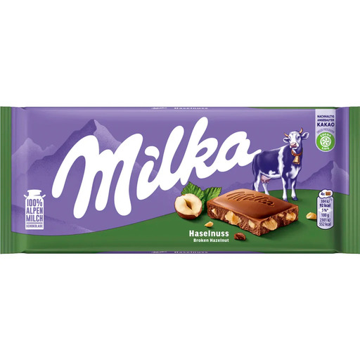 CHOCOLATE MILKA DE AVELLANA 100G (COCOA LIFE)