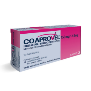 COAPROVEL IRBESARTAN+HIDROCLOROTIAZIDA 150MG/12.5MG X 28 TAB (SANOFI)