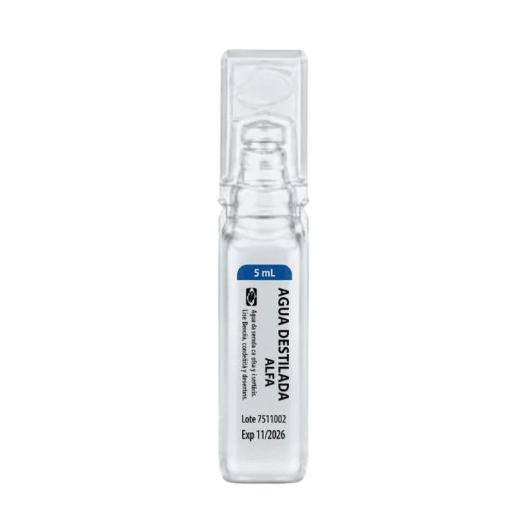 AGUA DESTILADA 5 ML (ALFA)