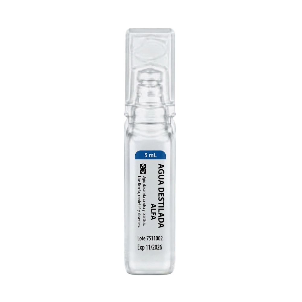 AGUA DESTILADA 5 ML (ALFA)