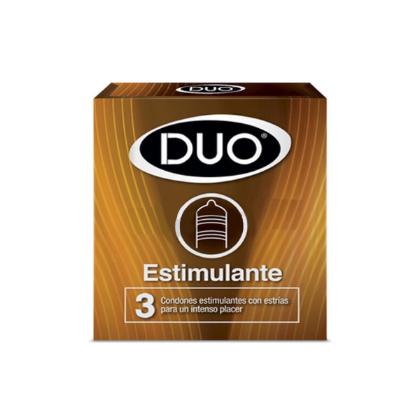 PRESERVATIVOS DUO ESTIMULANTE X 3 UNID