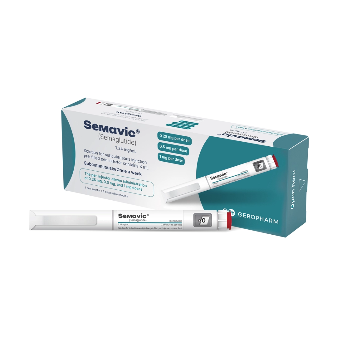 SEMAVIC 0.25MG 0.50MG Y 1 GR AMP 3ML (SEMAGLUTIDA)(GEROPHARM)