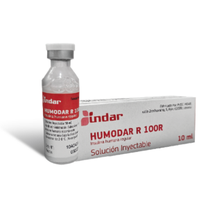 HUMODAR R 100R SOLUCION INYECTABLE 10ML (INSULINA)(INDAR)