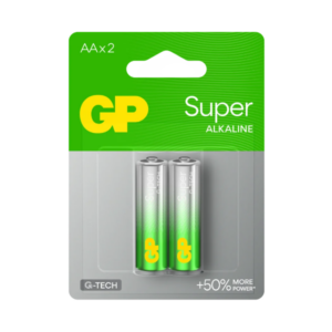 BATERIA AA SUPER ALCALINA X 2 (GP)(MISCELANEOS)