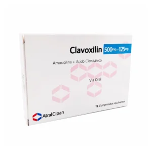 CLAVOXILIN 500 MG / 125 MG X 16 COMP (AMOXICILINA + ACIDO CLAVULANICO)(ATRAL)