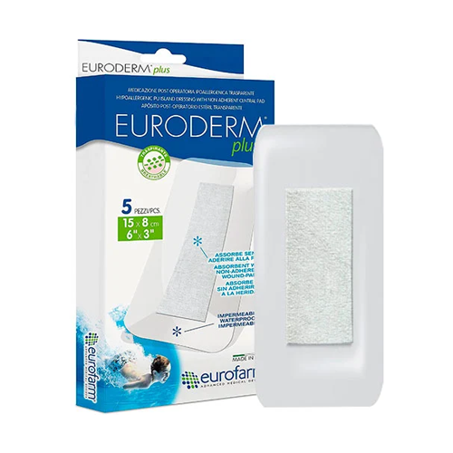 APOSITO EURODERM PLUS 1 UND 15 CM X 8 CM (EUROFARM)