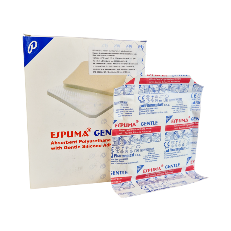 APOSITO ESPUMA GENTLE 10 X 10 CM X UND CON SILICON ABSORBENTE (GENIA CARE) (MMQ)