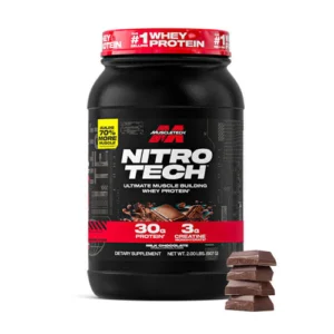 NITRO TECH MUSCLE TECH CHOCOLATE FUDGE BROWNIE 2 LBS X 22 SERVINGS (MUSCLETECH)