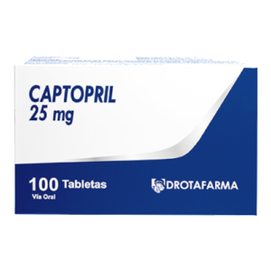 CAPTOPRIL 25MG X 10 TAB (TABLETAS) (DROTAFARMA)