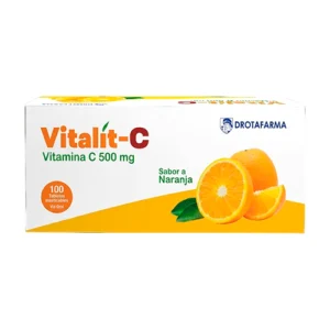 VITALIT-C (VITAMINA C 1 G) SABOR NARANJA X 12TAB EFERVECENTES (DROTAFARMA)