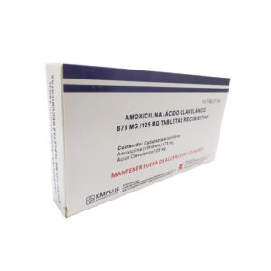 AMOXICILINA + AC CLAVULANICO 875MG/125MG X 14 TAB (KMPLUS)(TABLETAS)