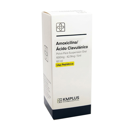 AMOXICILINA + ACIDO CLAVULANICO 600MG-42.9/5ML 60ML (KMPLUS)
