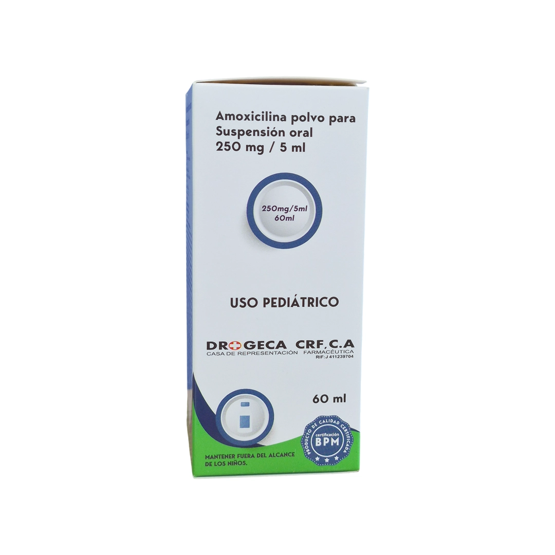 AMOXICILINA 250 MG / 5 ML X 60 ML SUSP (DROGECA)