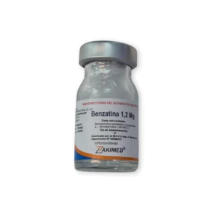 BENZATINA BENCILPENICILINA 1.200.000 U.I I.M X 1 VIAL POLVO SOL (ZAKIMED)