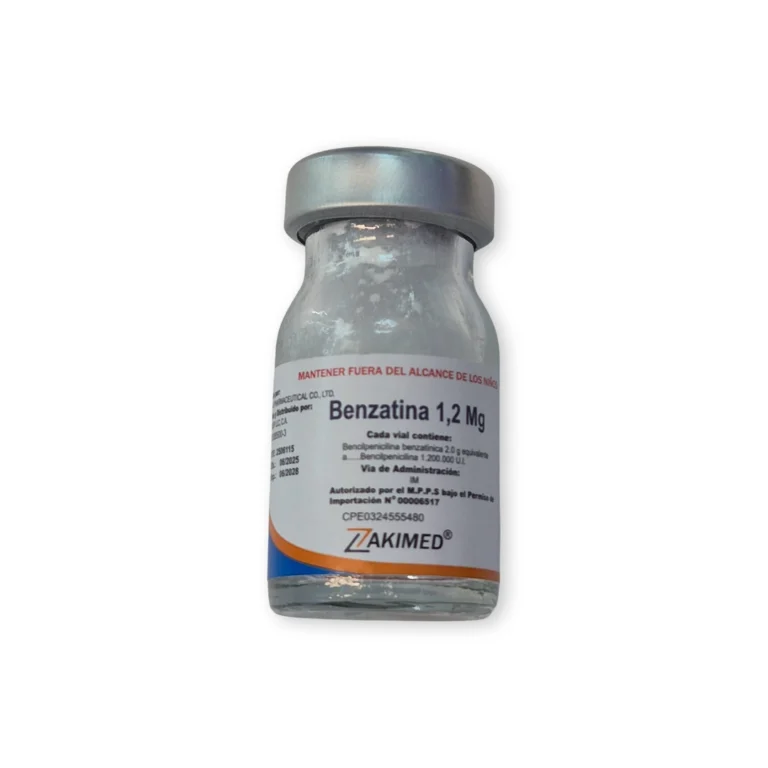 BENZATINA BENCILPENICILINA 1.200.000 U.I I.M X 1 VIAL POLVO SOL (ZAKIMED)