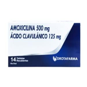 AMOXICILINA + AC CLAVULANICO 500 MG / 125 MG X 14 TAB (DROTAFARMA)