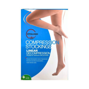 MEDIAS DE COMPRESION 18MMHG-23MMHG HASTA EL MUSLO TALLA XL (VITALMED)