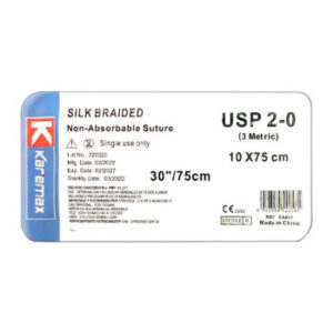 SUTURA SEDA 2-0 TRENZADA SUTUPAK  SILK (REF-SA85T) (KAREMAX)