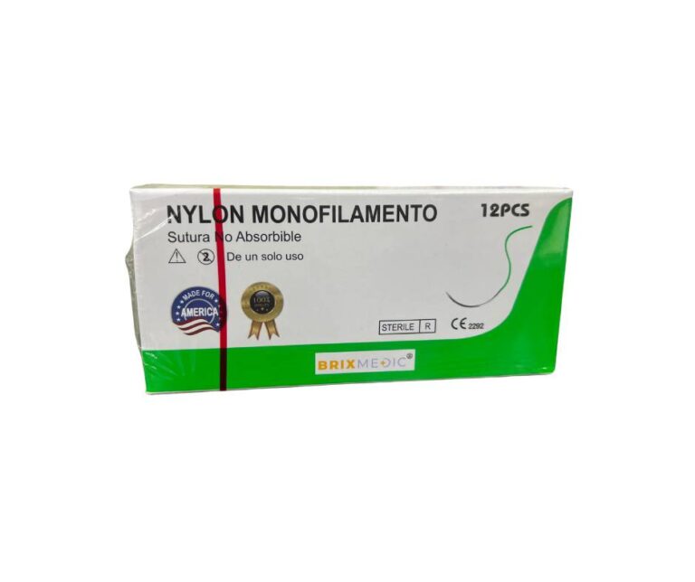 SUTURA NYLON MONOFILAMENTO 6-0 USP – 3/8 CURVA REF 160T (BRIXMEDIC) (MMQ)
