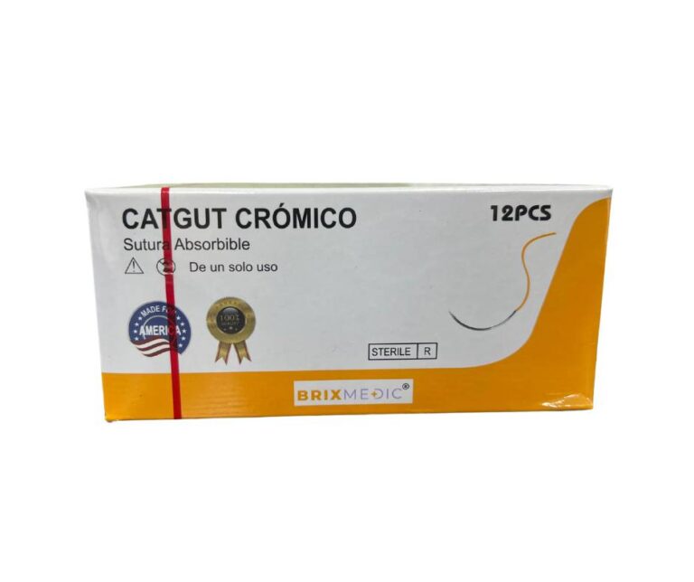 SUTURA CATGUT CROMICO 4-0 26 MM REF-G121T (BRIXMEDIC)