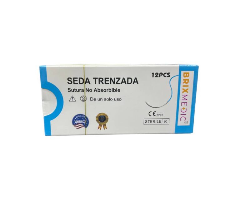 SUTURA SEDA TRENZADA 1 AGUJA CURVA NO CORTANTE 26MM (REF-K835H) (BRIXMEDIC)