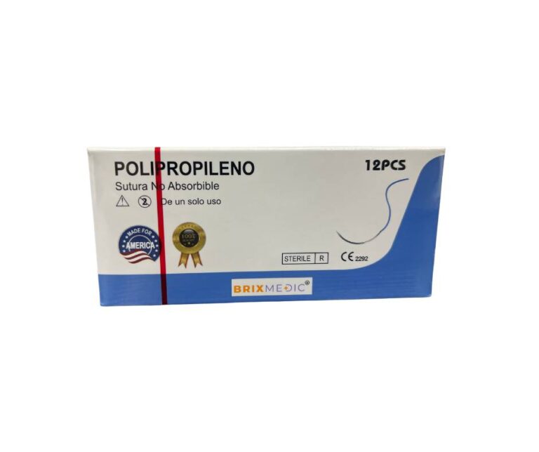 SUTURA PROLENE 6-0 AGUJA CURVA CORTANTE REF 8160T (BRIXMEDIC) (MMQ)