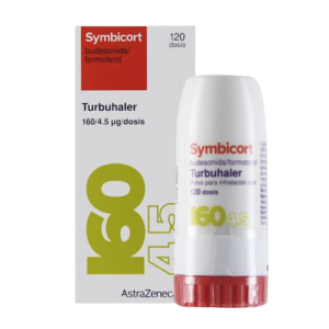 SYMBICORT 160MG/4.5MCG X 120 DOSIS POLVO PARA INHALAR (BUDESONIDA/FORMOTEROL)