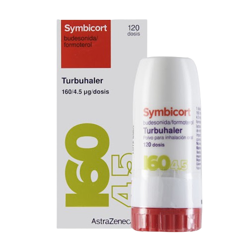 SYMBICORT 160MG/4.5MCG X 120 DOSIS POLVO PARA INHALAR (BUDESONIDA/FORMOTEROL)