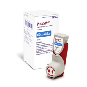 VANNAIR INH 80MCG/4.5MCG X 120 DOSIS (BUDESONIDA+FORMOTEROL)(ASTRA)