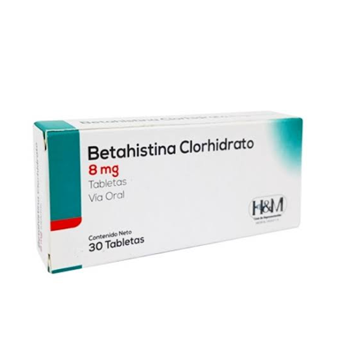 BETAHISTINA 8MG X 30 TAB (H&M) (TABLETAS)
