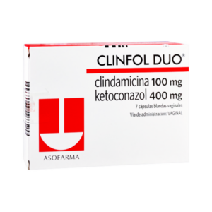 CLINFOL DUO 100MG/400MG X 7 OV (CLINDAMICINA+KETOCONAZOL)(ASOFARMA)(OVULOS)